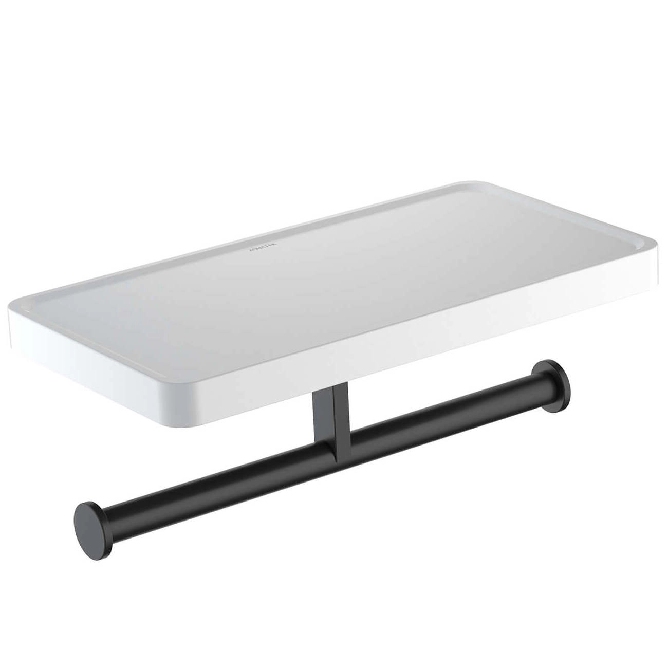 Бумагодержатель двойной с полкой Aquatek Европа, AQ4919MB