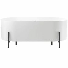 Отдельностоящая акриловая ванна на черных ножках Wellsee FR.Euphoria 2.0 166x77.5
