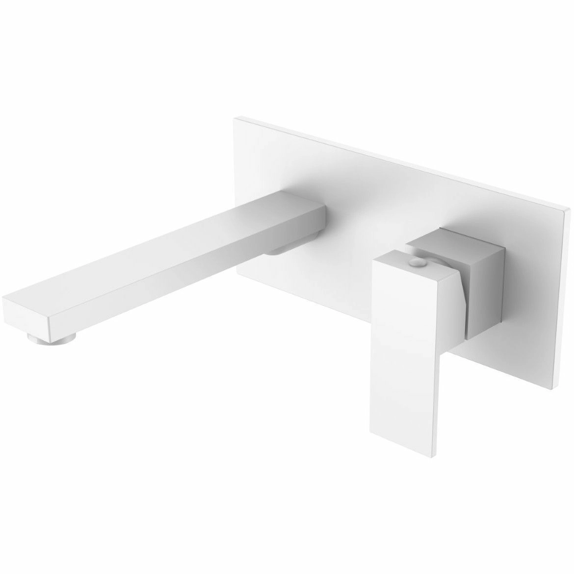 Смеситель для умывальника Boheme Qubic Matt White, 475-MW