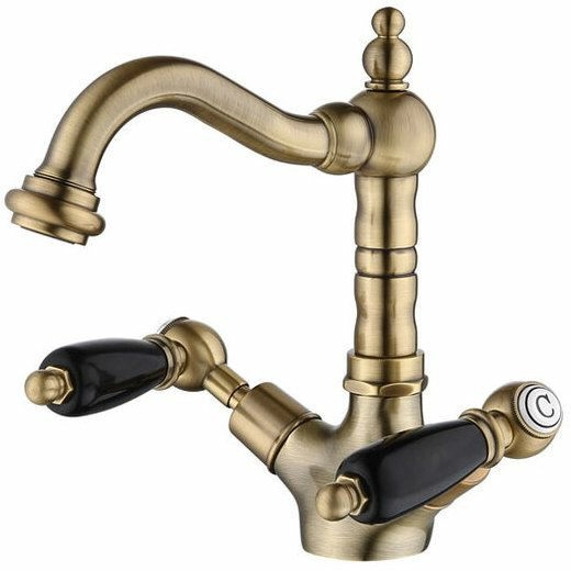 Смеситель для умывальника Caprigo Adria-classic Black Edition, 03B-526-VOT