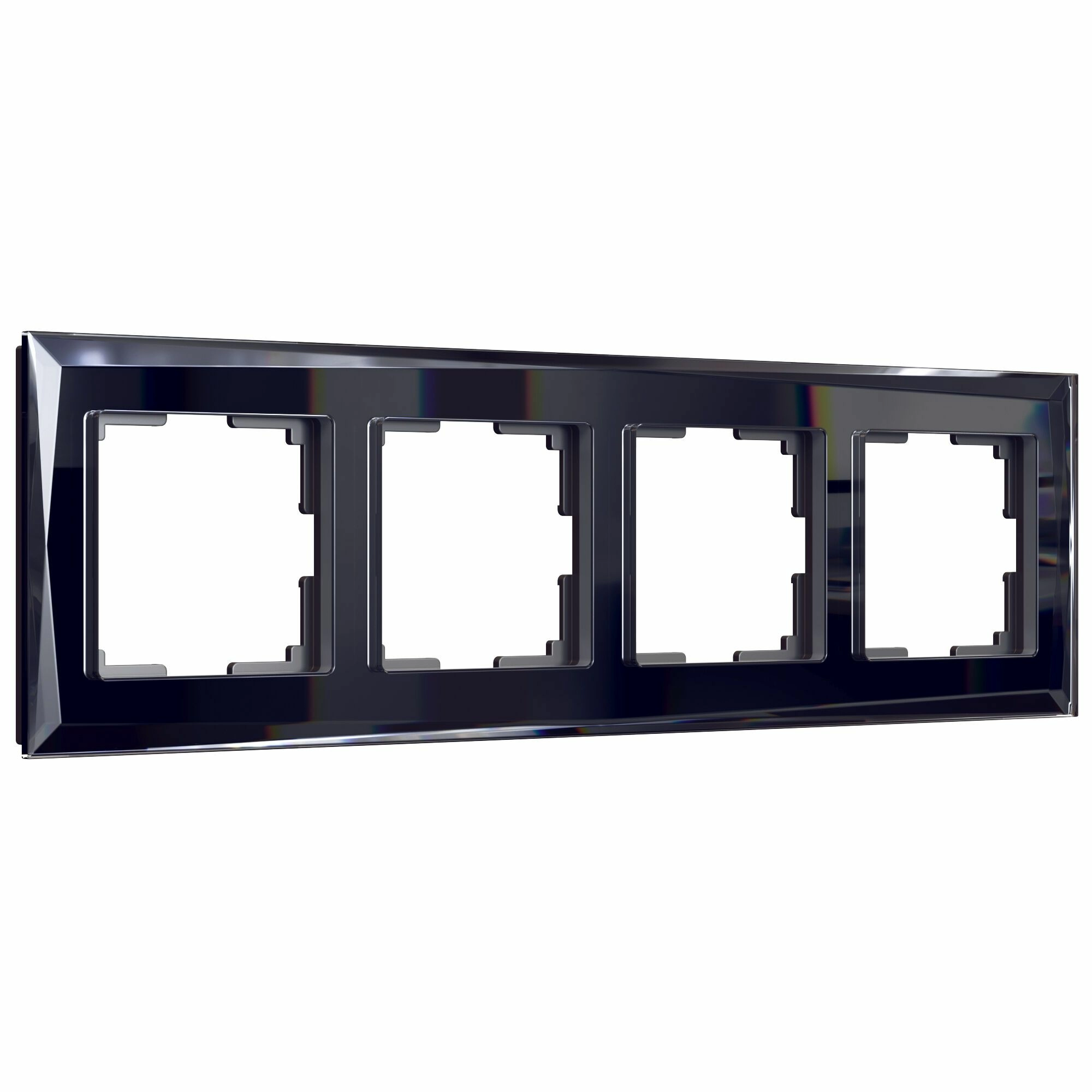 Рамка на 4 поста Werkel Diamant W0041208 (черный)