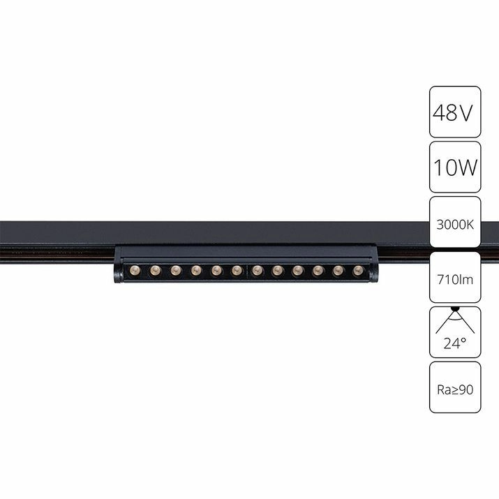 Магнитный трековый светильник Arte Lamp Optima, A7288PL-1BK