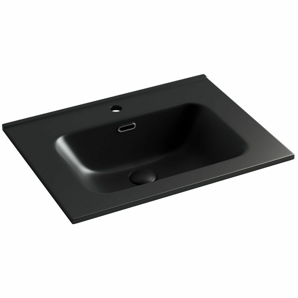 Умывальник накладной прямоугольный CeramicaNova Element 61x46.5, CN7001MB