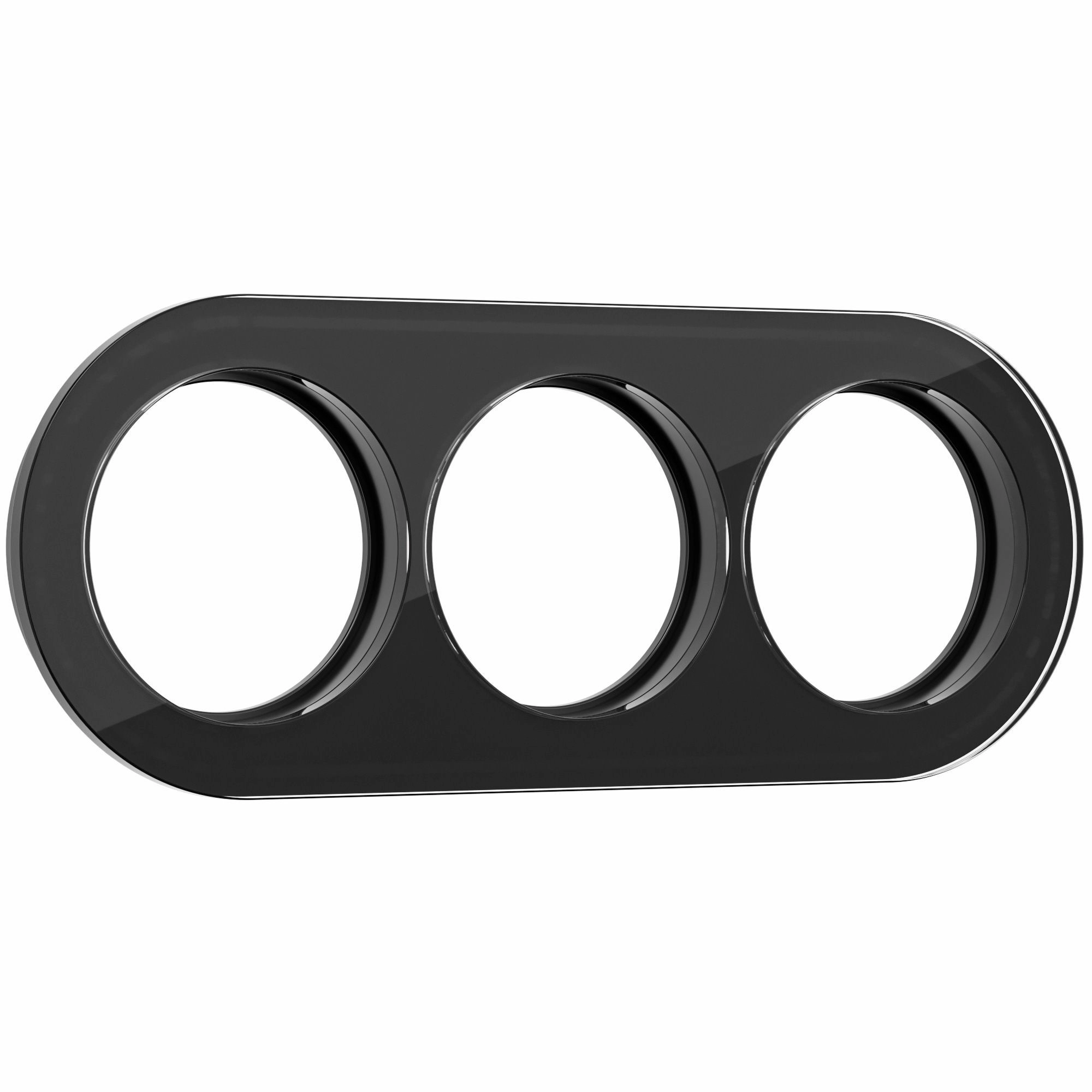 Рамка на 3 поста Werkel Favorit Runda W0035108 (черный)