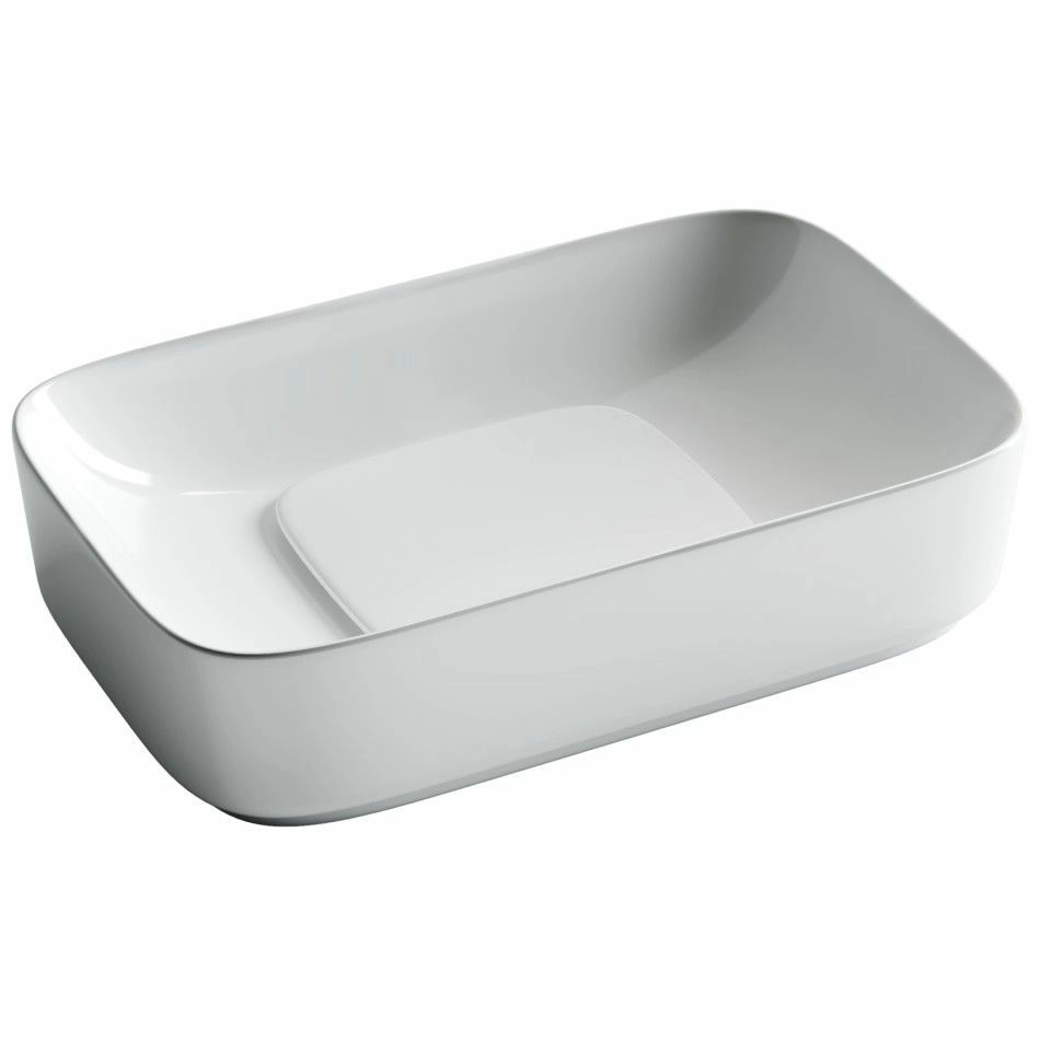 Умывальник чаша накладная прямоугольная CeramicaNova Element 60x37.5, CN5021