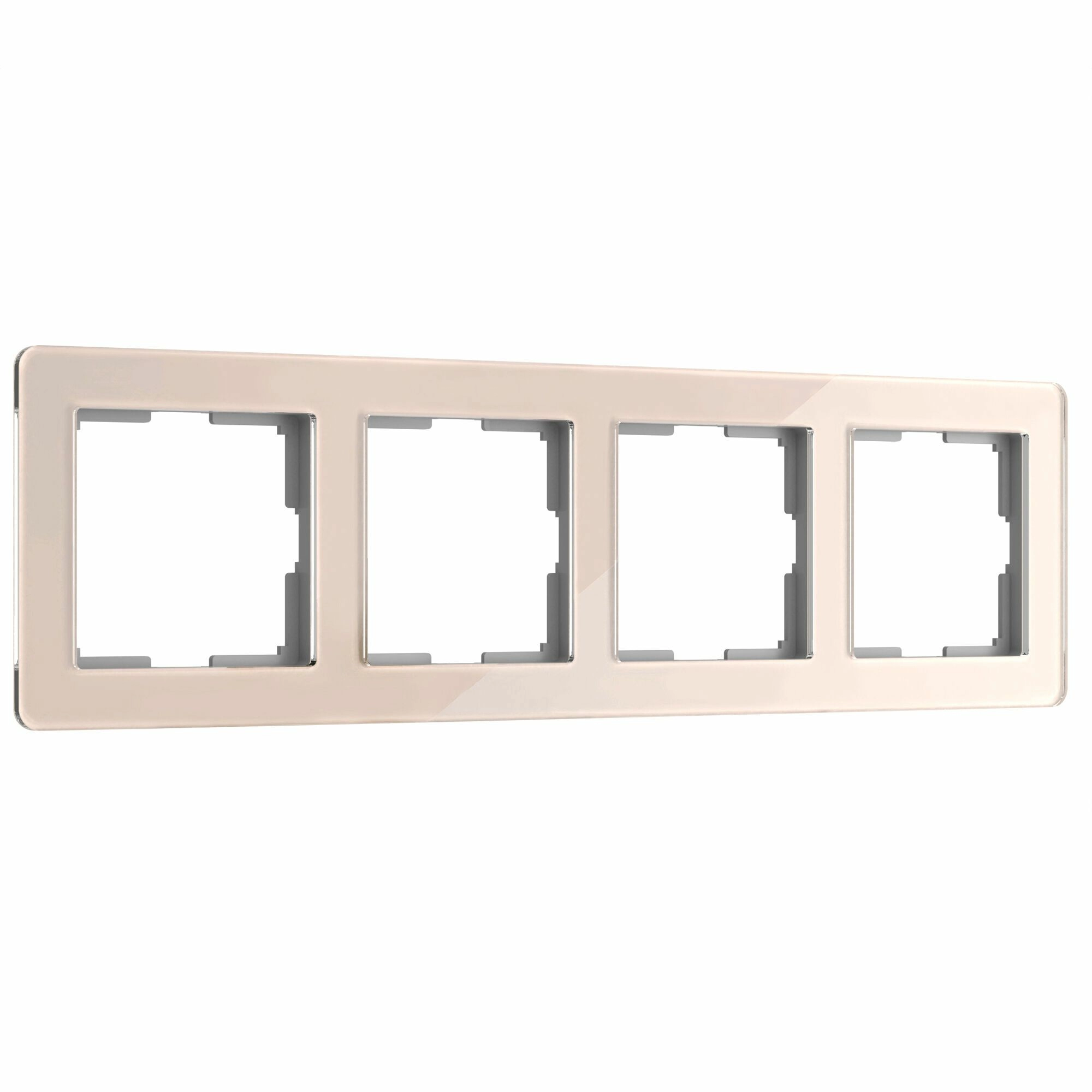 Рамка на 4 поста Werkel Acrylic W0042743 (айвори)