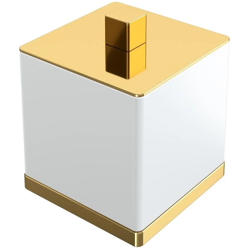 Стакан для ватных дисков Boheme Qubic Gold, 10964-G