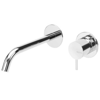 Смеситель для раковины скрытого монтажа Bruma Leaf 167 012 1CR Chrome, 1670121CR