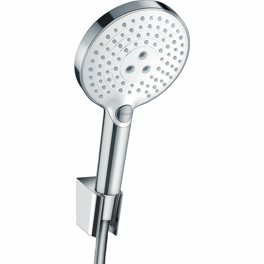 Душевой набор Hansgrohe Raindance Select S 120 3jet с держателем и шлангом 160 см, 26721400