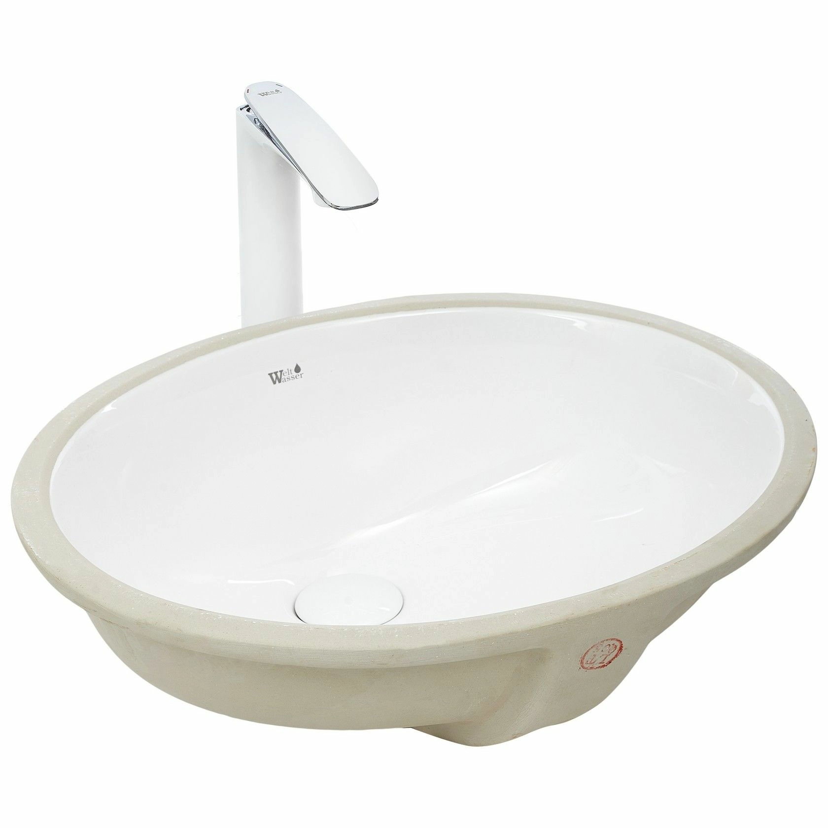 Раковина врезная WeltWasser 49x41.5, WW DEILBACH 6021