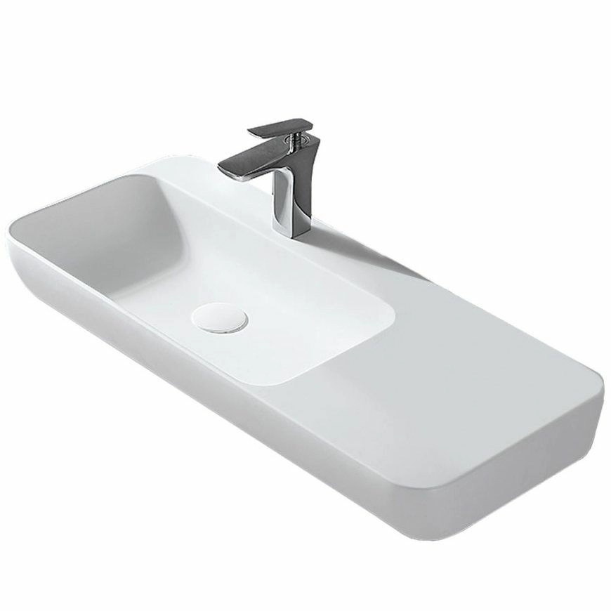 Умывальник Vincea Solid Surface 90x40, VWB-6S590MW