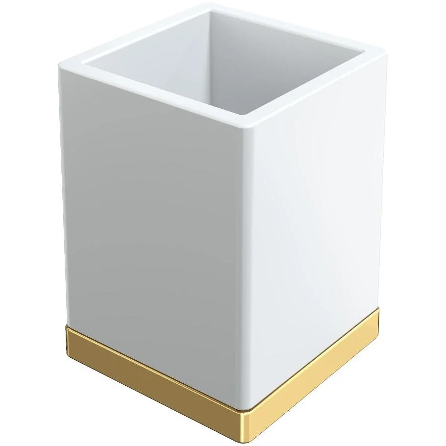 Стакан настольный Boheme Qubic Gold, 10961-CR