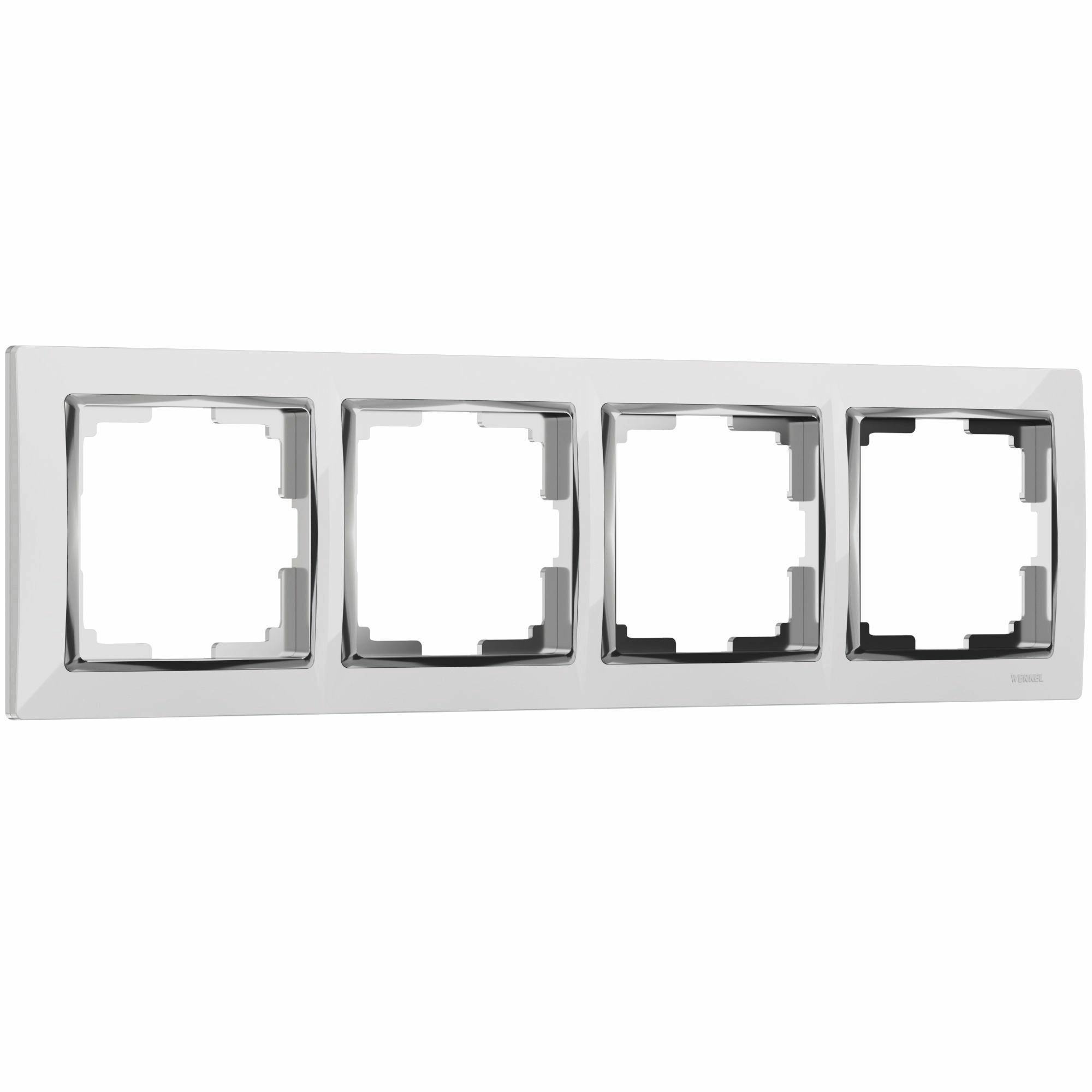 Рамка на 4 поста Werkel Snabb W0041901 (белый/хром)