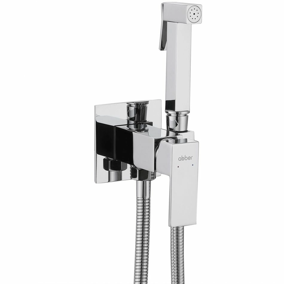 Смеситель с гигиеническим душем Abber Daheim хром, AF8226