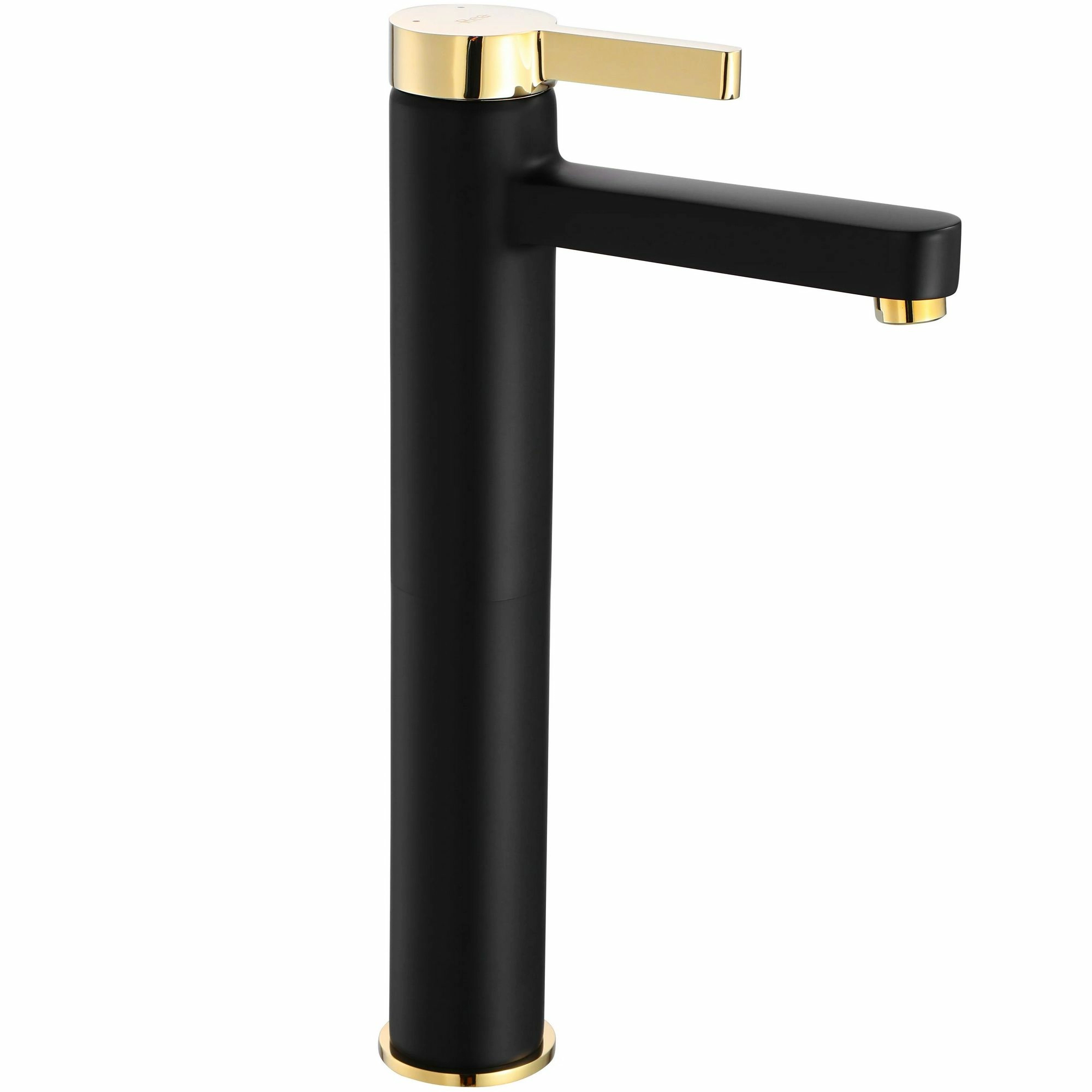 Смеситель для умывальника высокий Rea Polo Black/Gold, REA-B9978