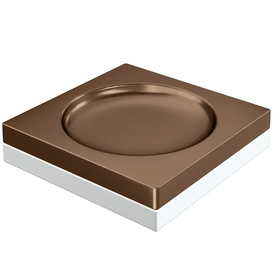 Мыльница квадратная Boheme Qubic Bronze Brushed, 10960-BRB