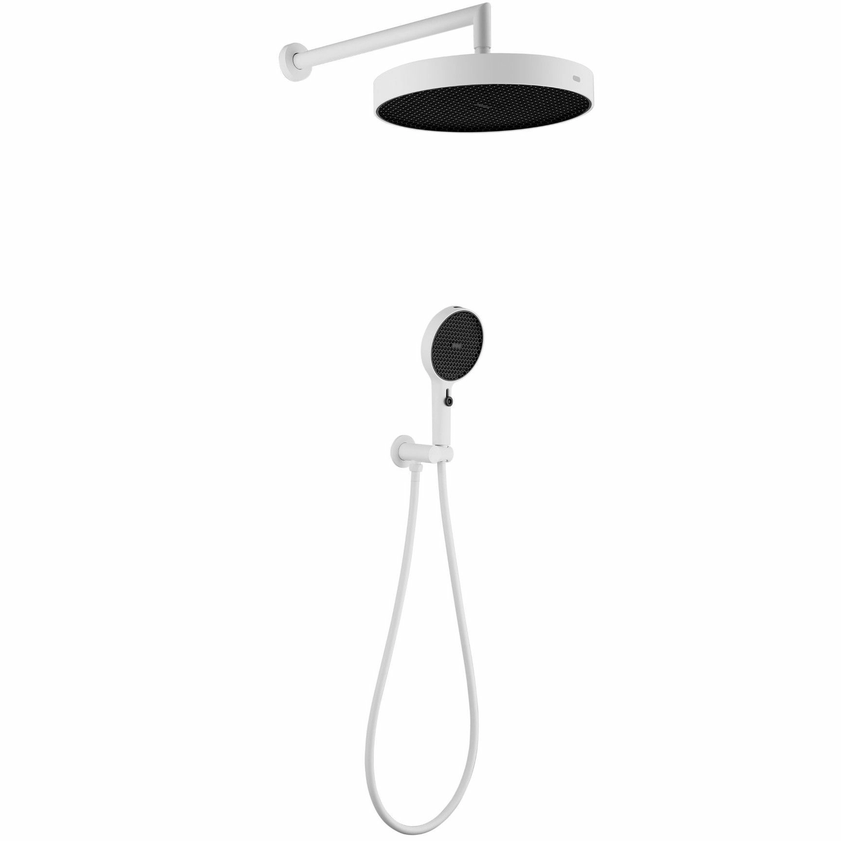 Комплект верхний душ и ручная лейка Boheme Cell Matt White, 427-MW