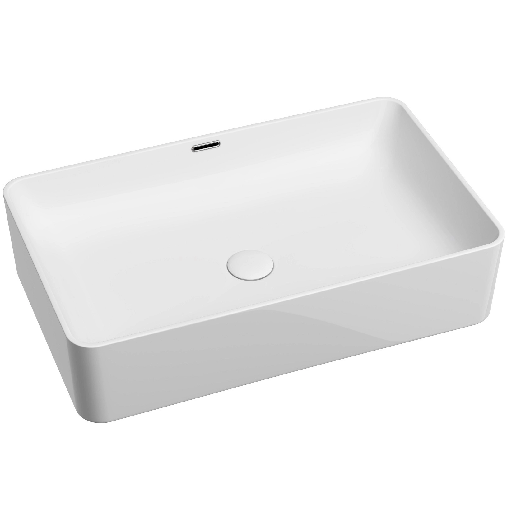 Умывальник чаша накладная прямоугольная CeramicaNova Element 60.5x37, CN6065