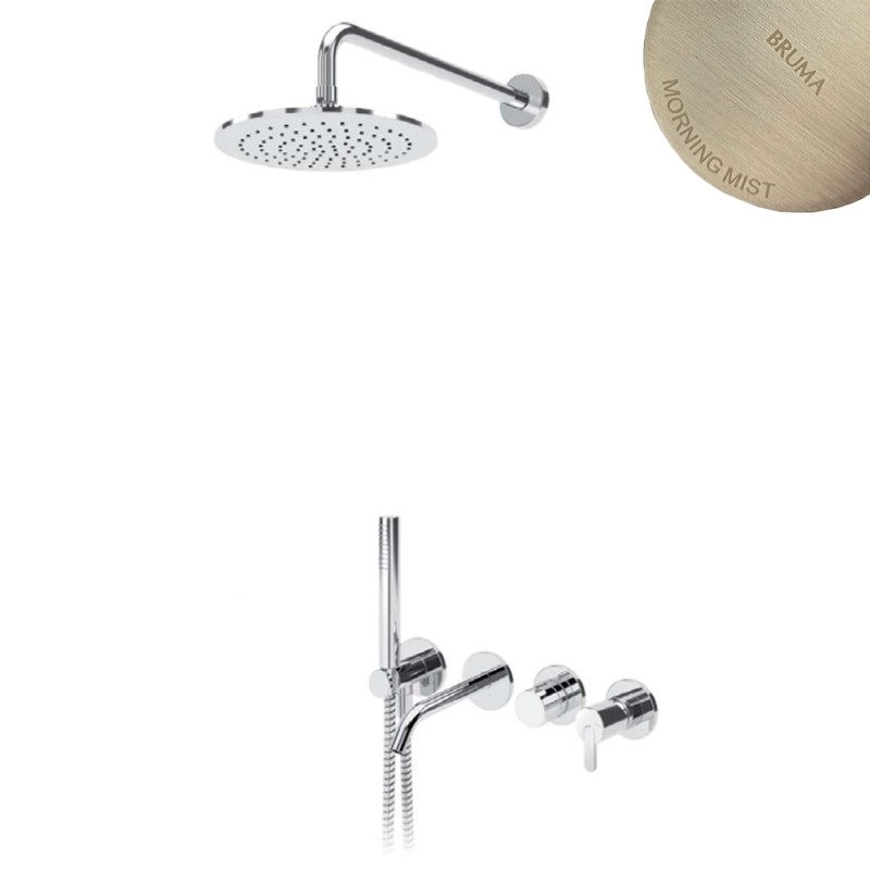 Душевой набор скрытого монтажа Bruma Leaf 167 240 0MM Morning Mist, 1672400MM