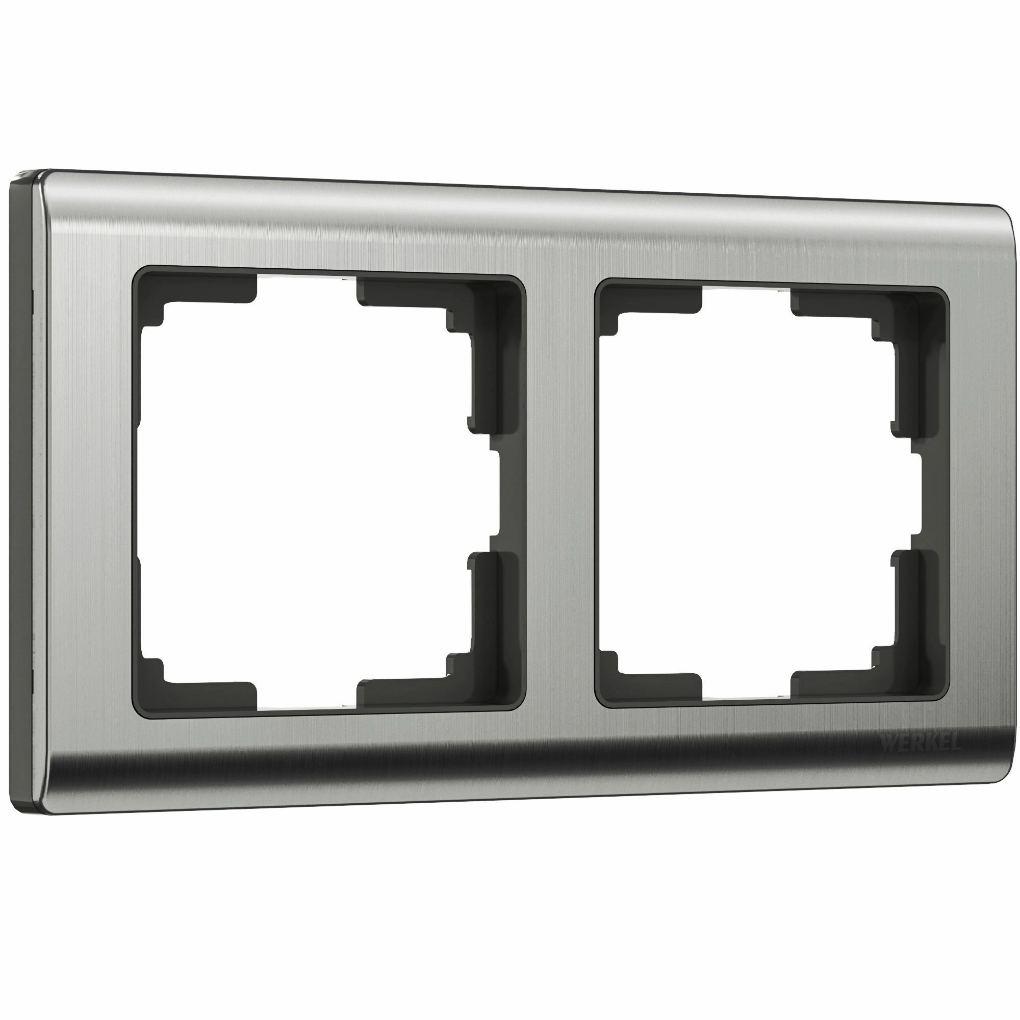 Рамка на 2 поста Werkel Metallic W0021602 (глянцевый никель)