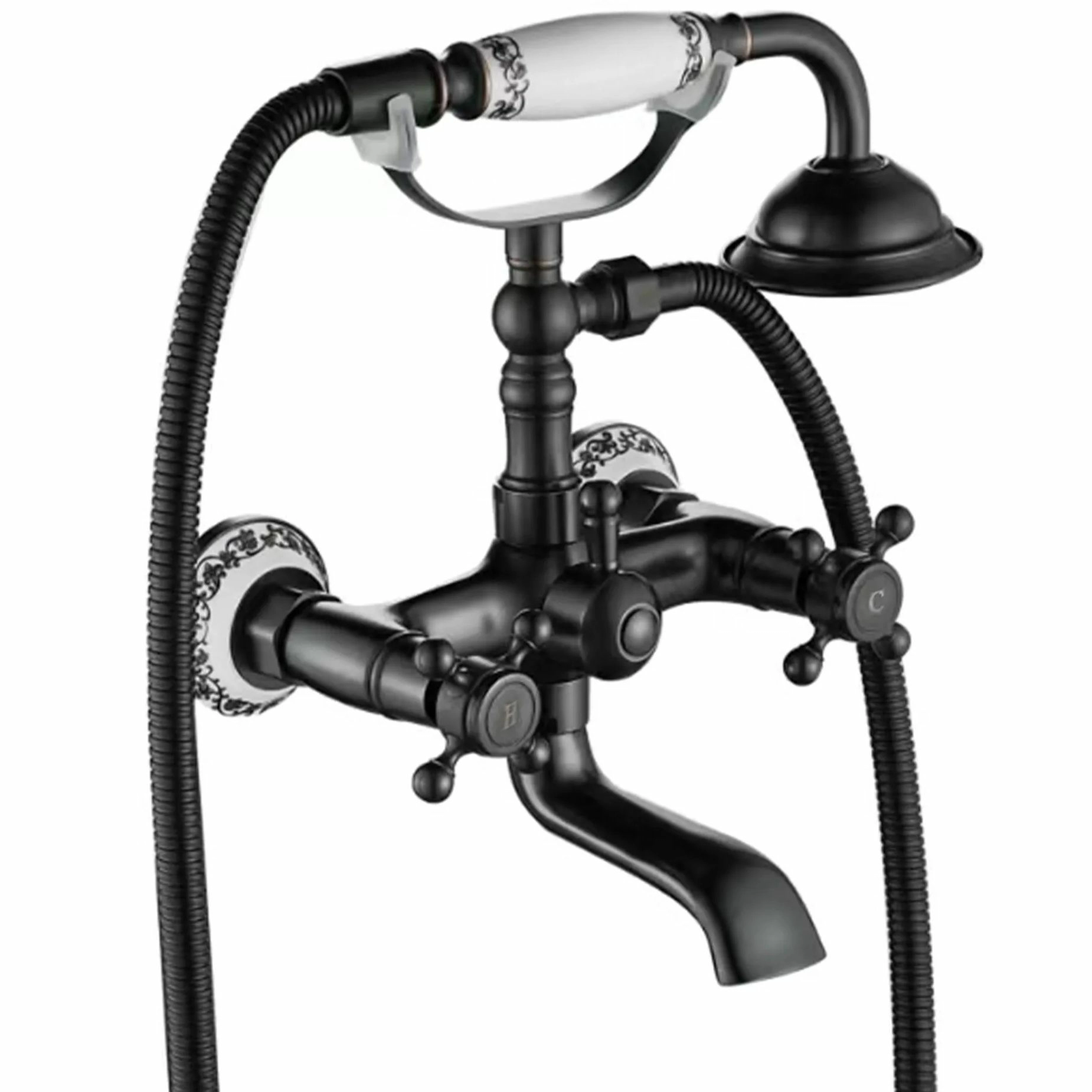 Смеситель для ванны Rea Rustico Old Black, REA-B0701