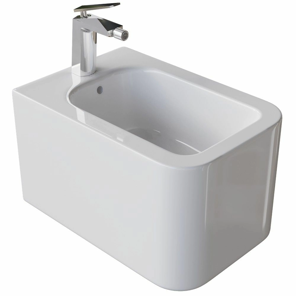 Биде подвесное Boheme Mane белый глянец, 970-BDT-W