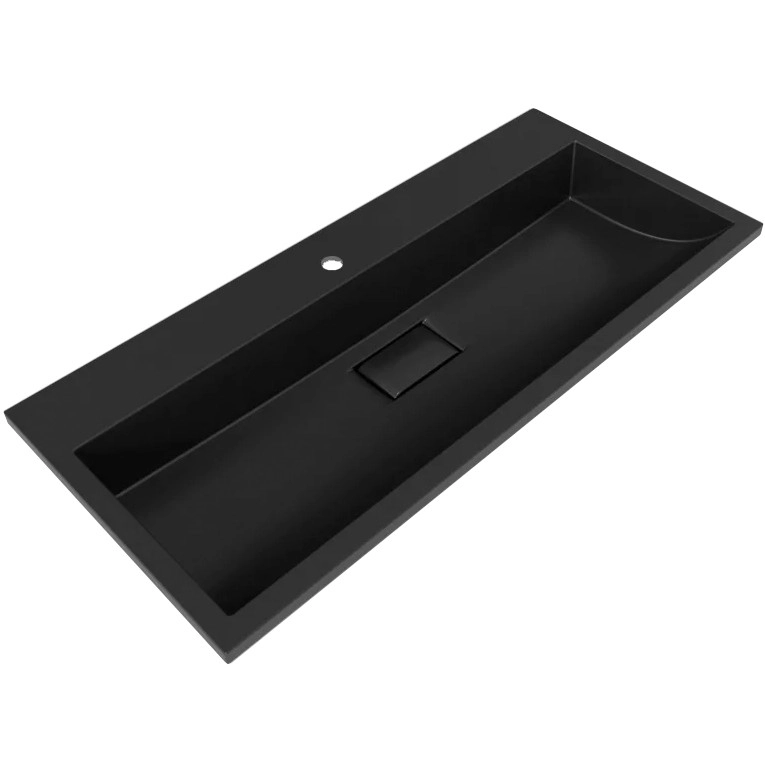 Умывальник Versalia Absolute Black 100x45, 4670142930792