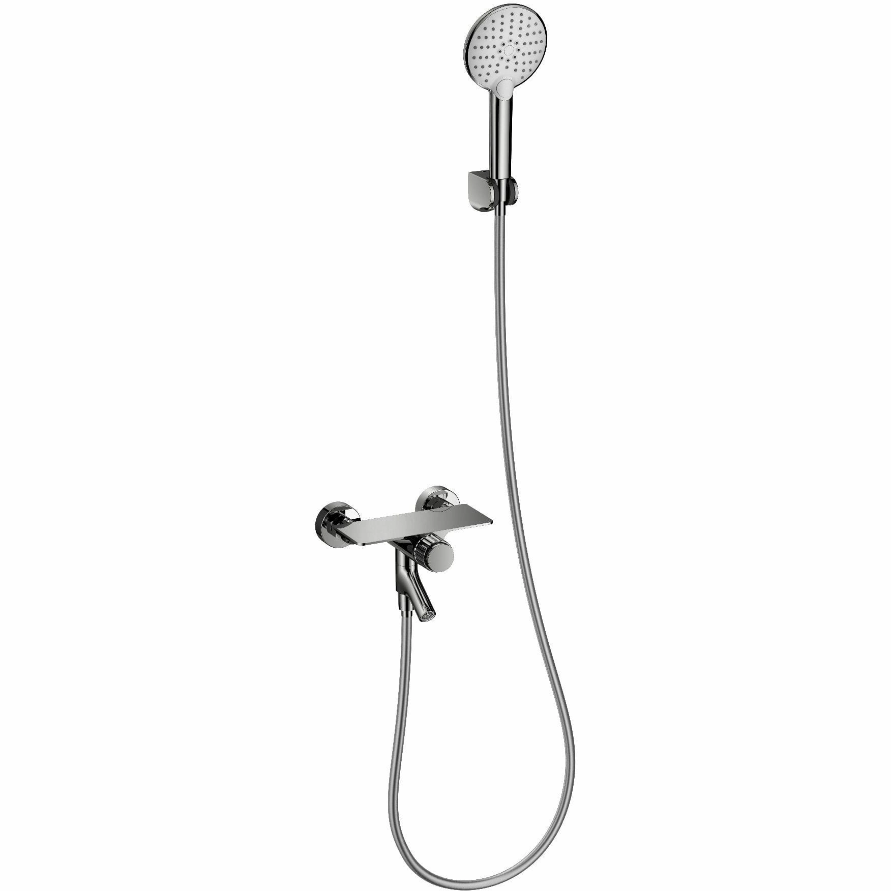 Смеситель для ванны с душем Wonzon & Woghand хром, WW-FE05L221-CR