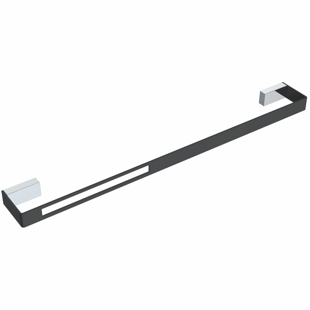 Полотенцедержатель Boheme Q Chrome/Black, 10942-CR-B