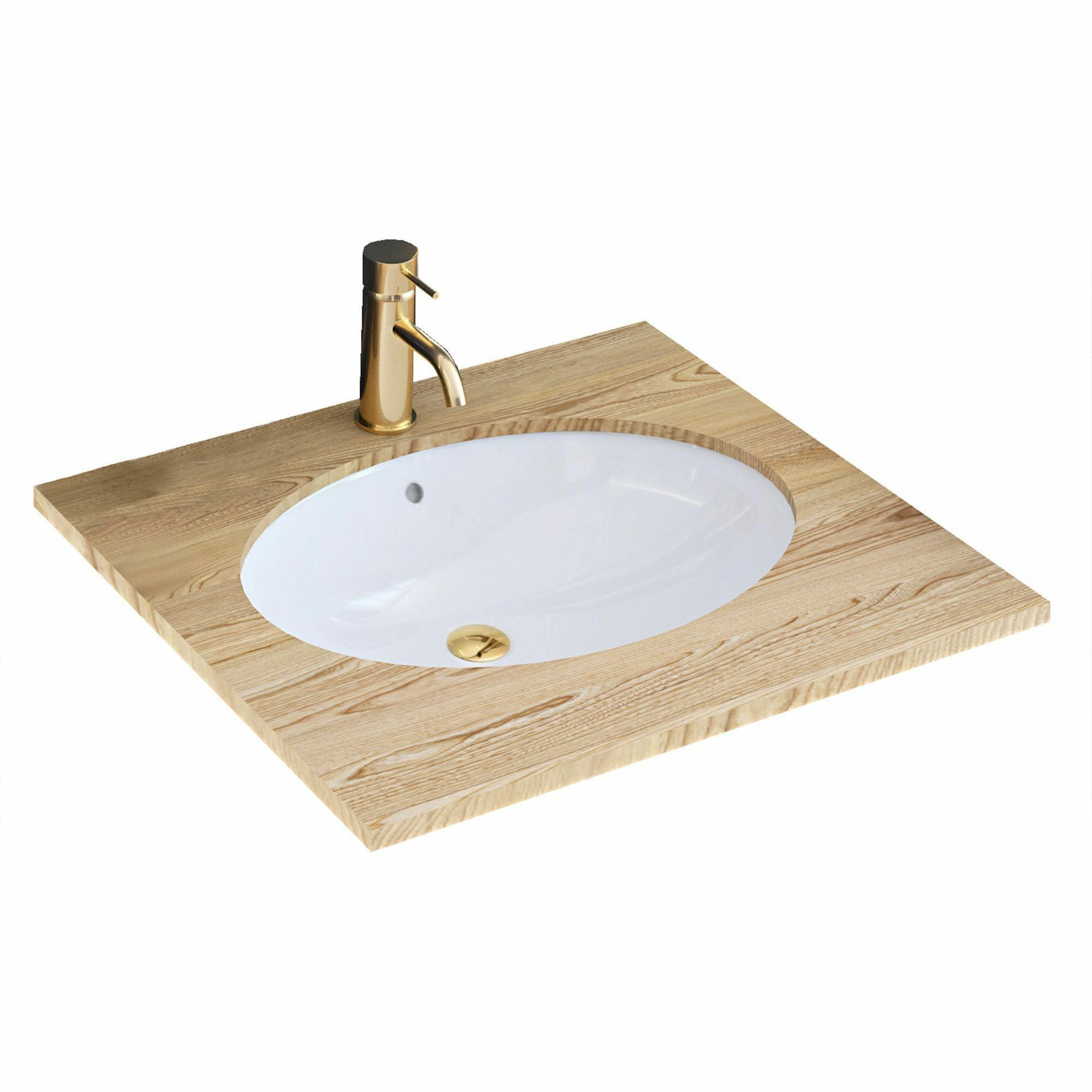 Умывальник Rea Nel White 47x29, REA-U6330