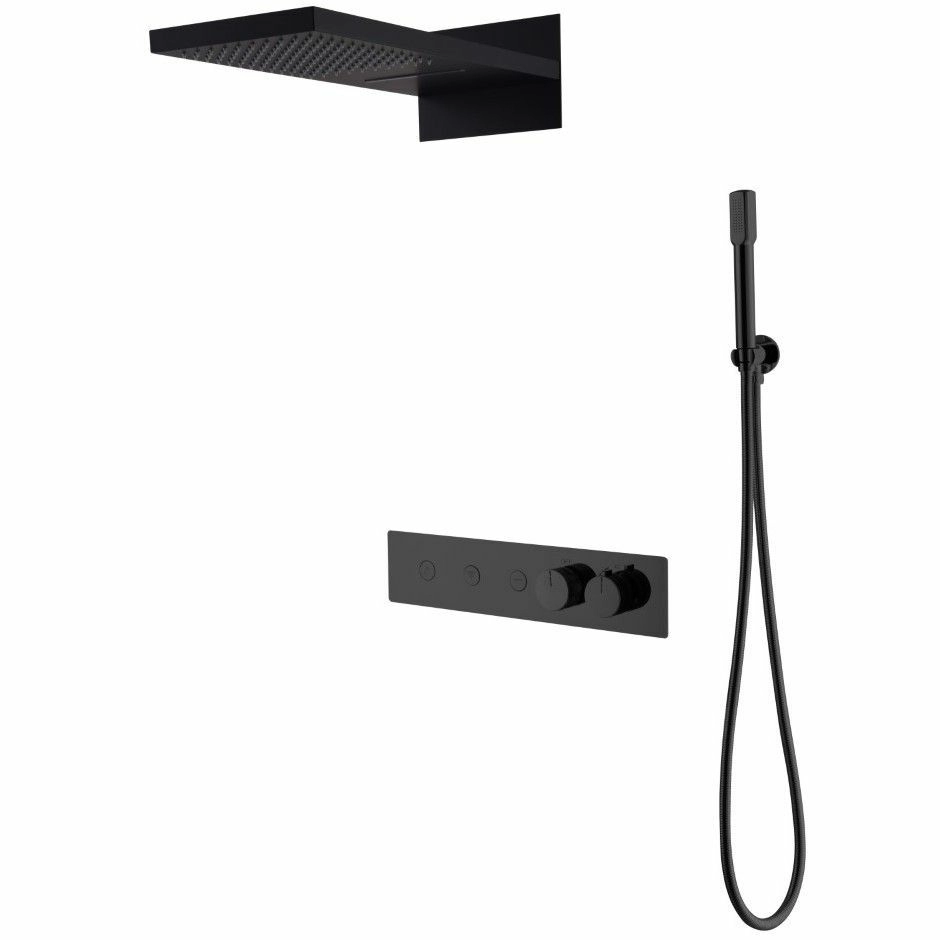 Встроенная душевая система Boheme Fusion Black, 131-B