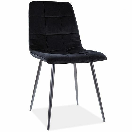 Стул Signal Mila Matt Velvet tap. 99 черный/черный, MILAMVCC