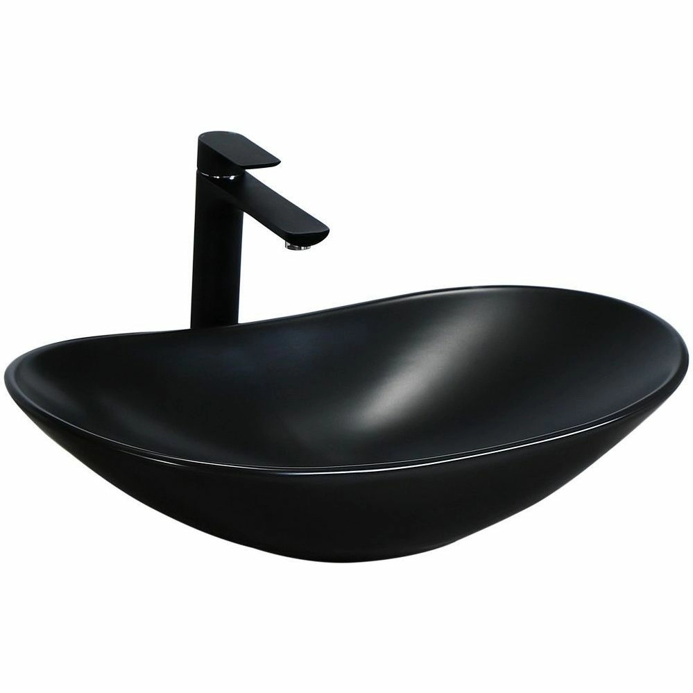 Умывальник Rea Royal Black Matt 62.5x36, REA-U0442