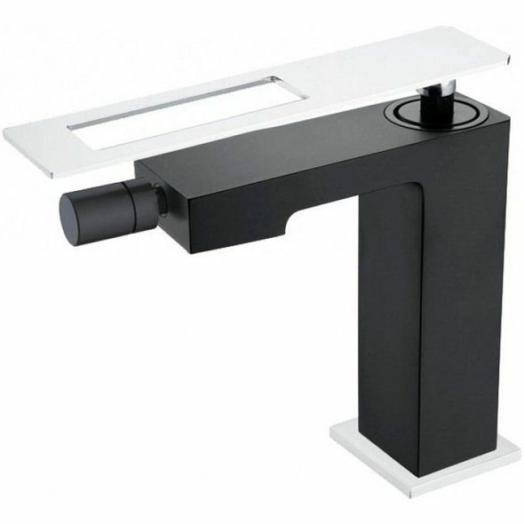 Смеситель для биде Boheme Q Black/Chrome, 146-BCR