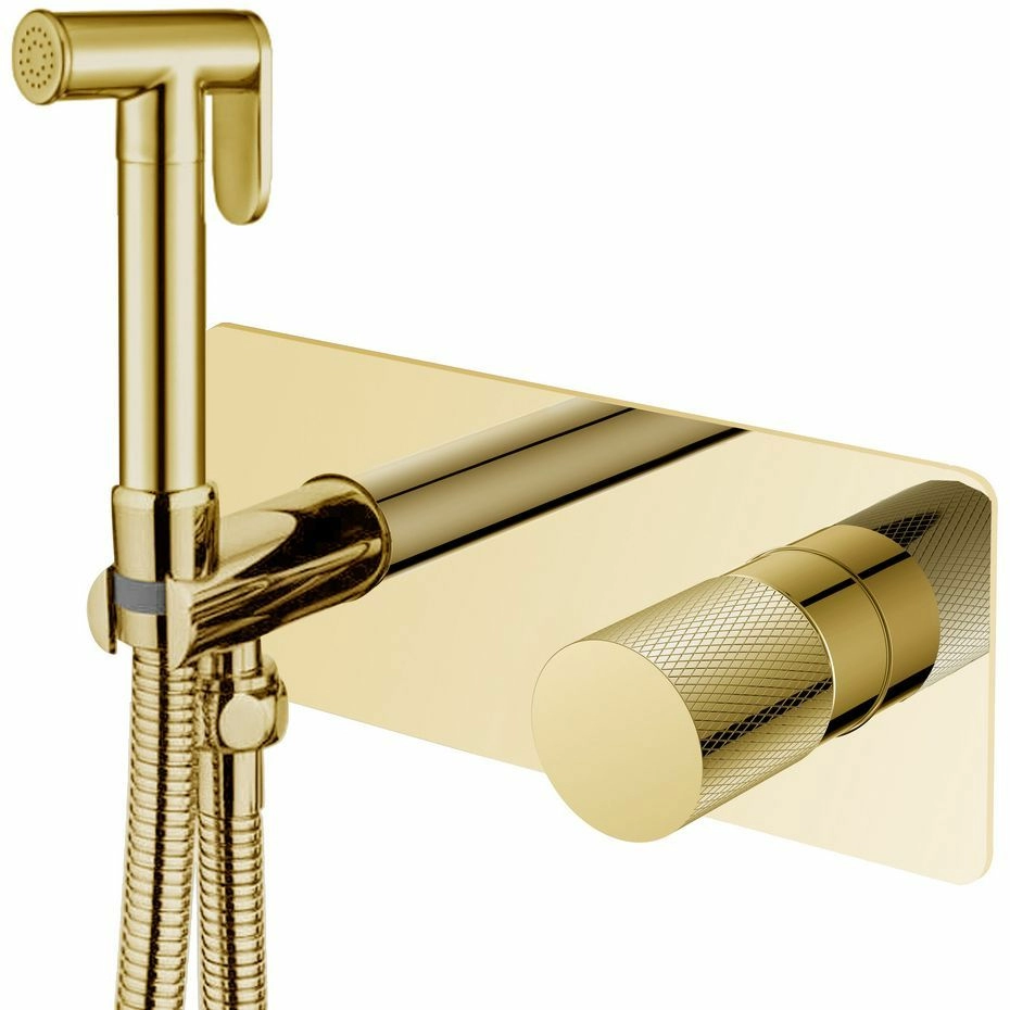 Смеситель гигиенический Boheme Stick Touch Gold, 127-GG.2
