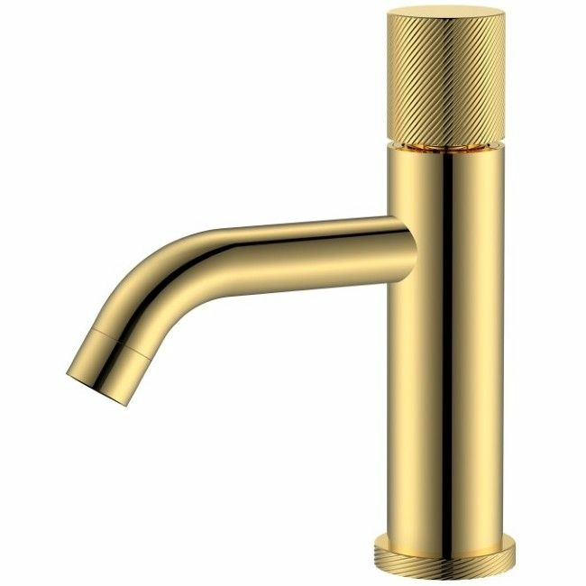 Смеситель для умывальника Boheme Stick Spirale Gold, 121-GG.4