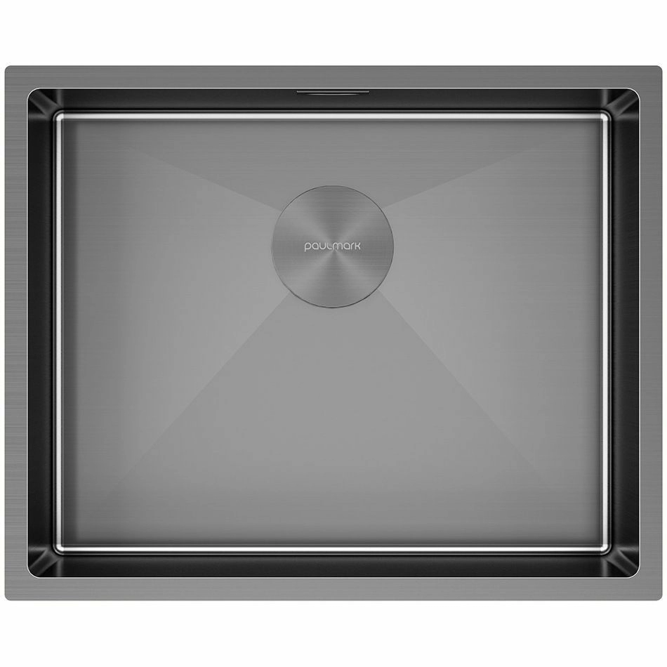 Мойка Paulmark Next 58 Uni вороненая сталь, PM215844-GM
