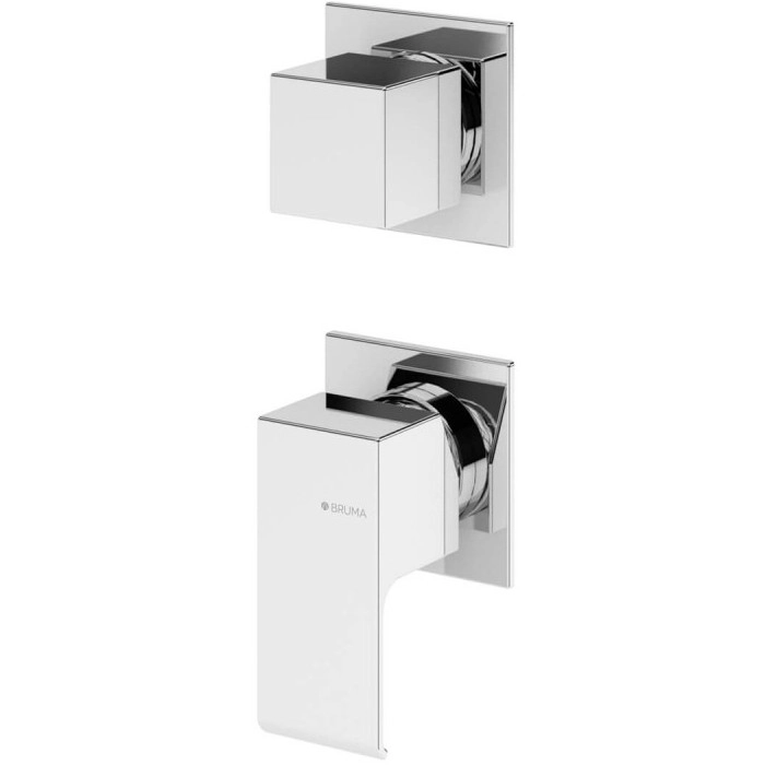 Смеситель скрытого монтажа с 3 выходами Bruma Linea 182 140 1CR Chrome, 1821401CR