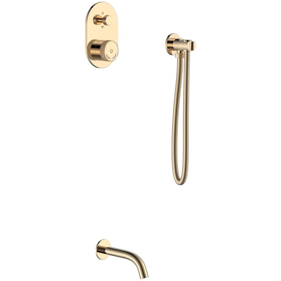 Смеситель автоматический на 3 источника Boheme Tech Gold, 154-G