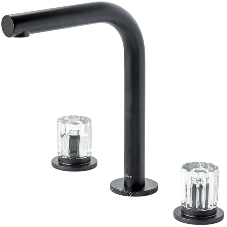 Смеситель на столешницу на 3 отверстия Boheme Elegante Black, 152-B-EL