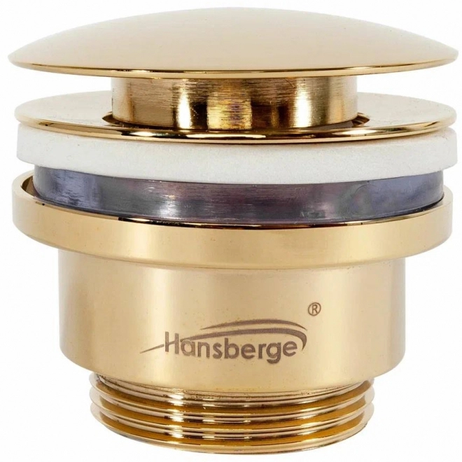 Донный клапан для раковины Hansberge золото глянцевое H107GO