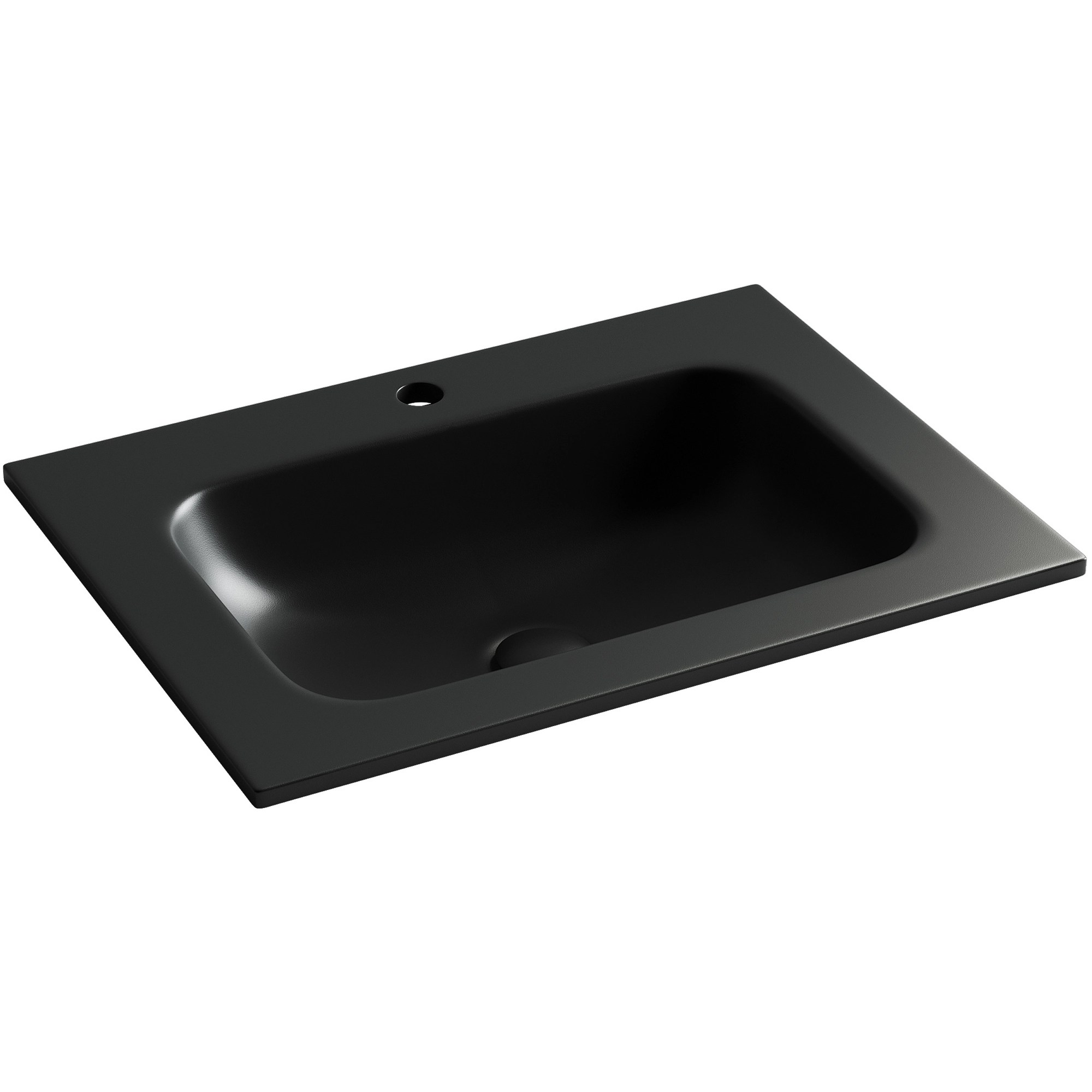 Умывальник накладной прямоугольный CeramicaNova Grace 61x45.7, CN7011MB