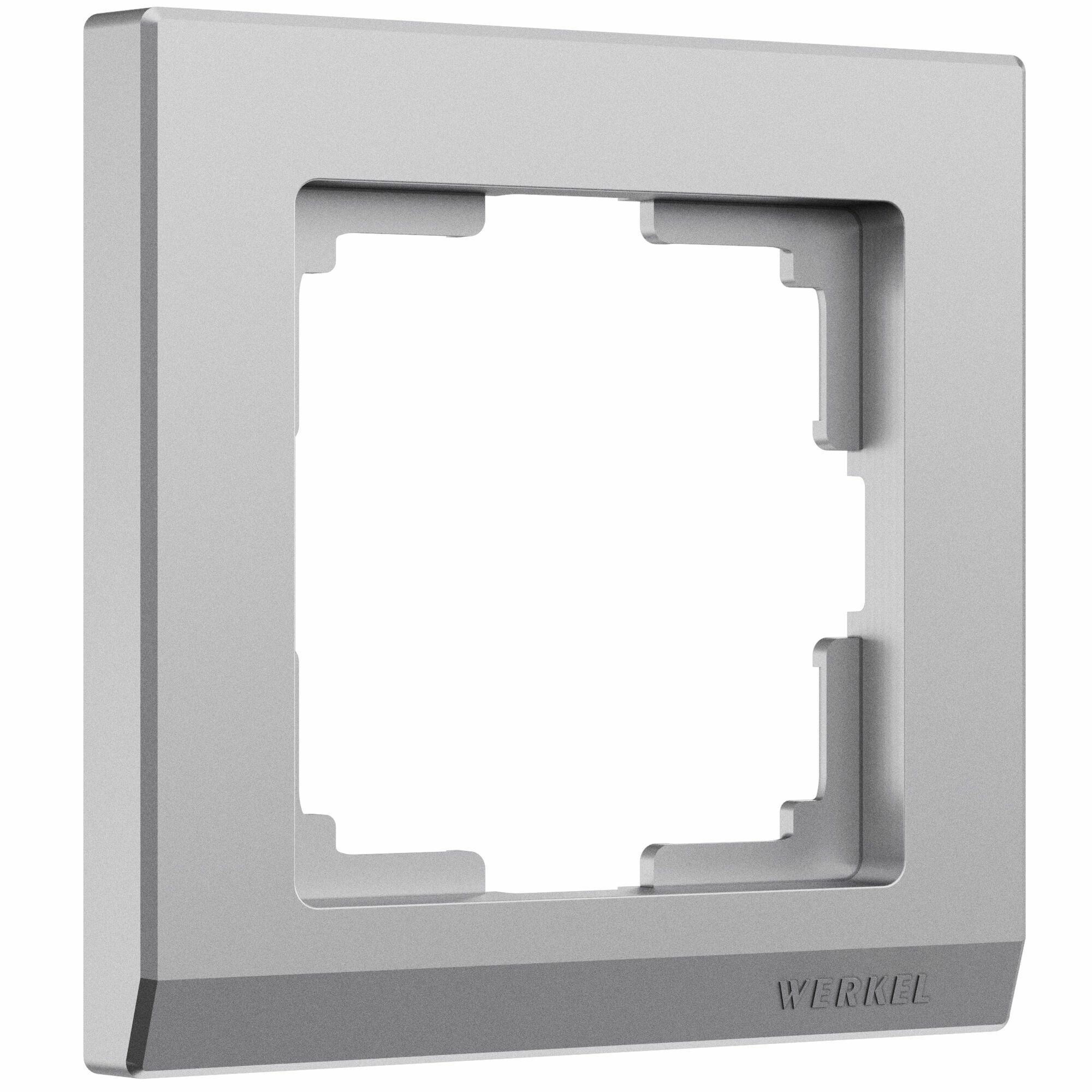 Рамка на 1 пост Werkel Stark W0011865 (серебряный матовый)