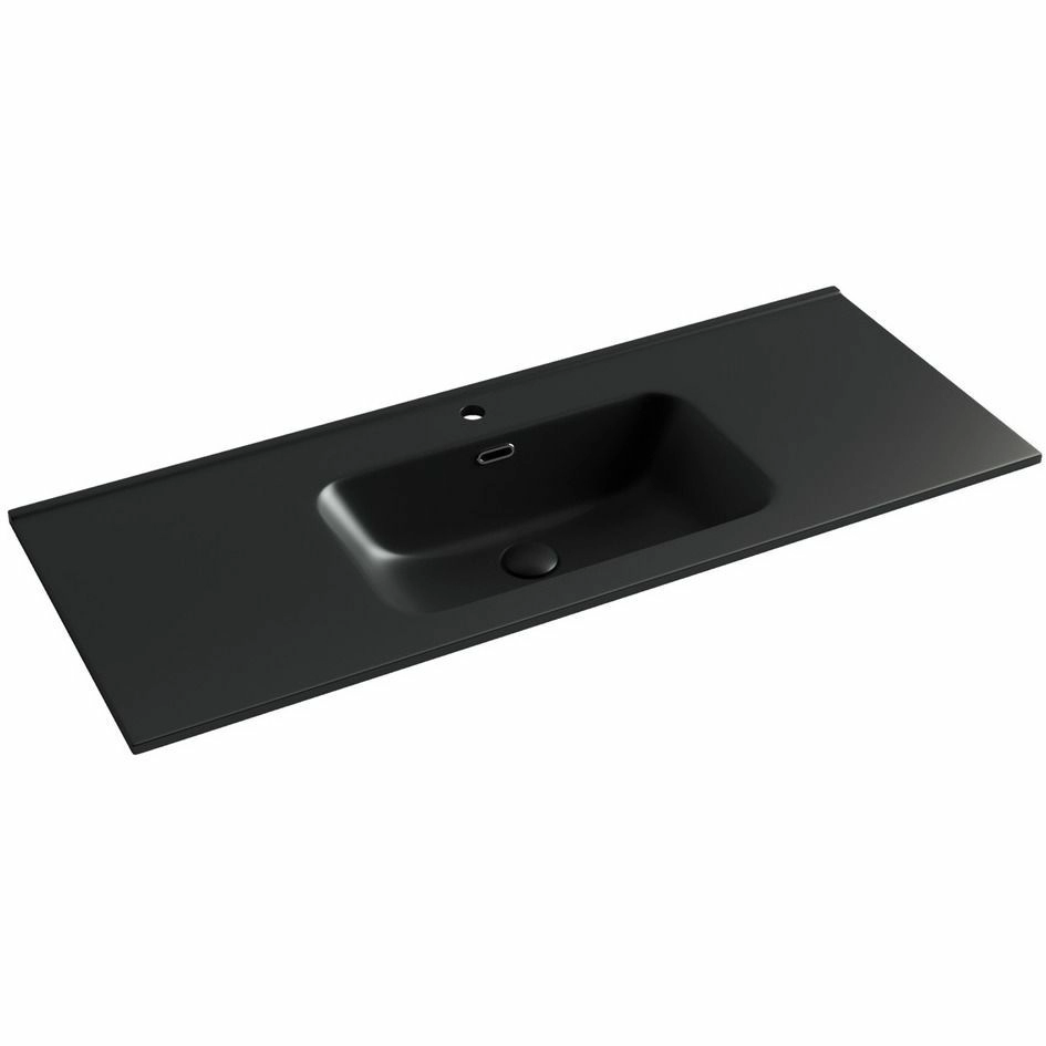 Умывальник накладной прямоугольный CeramicaNova Element 121x46.5, CN7006MB