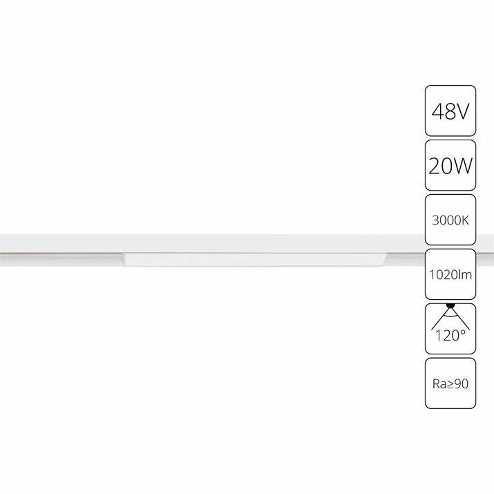 Магнитный трековый светильник Arte Lamp Linea, A4673PL-1WH