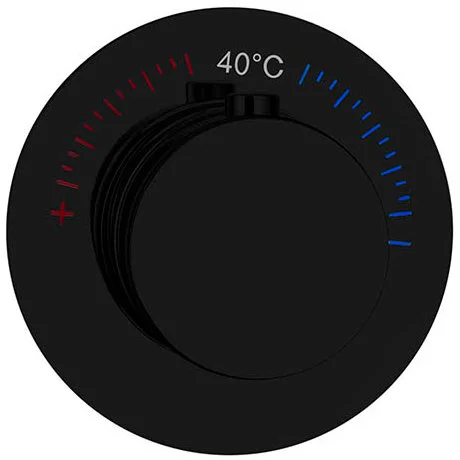 Смеситель встраиваемый термостат на 1 источник Boheme Uno Black, 627-T-B