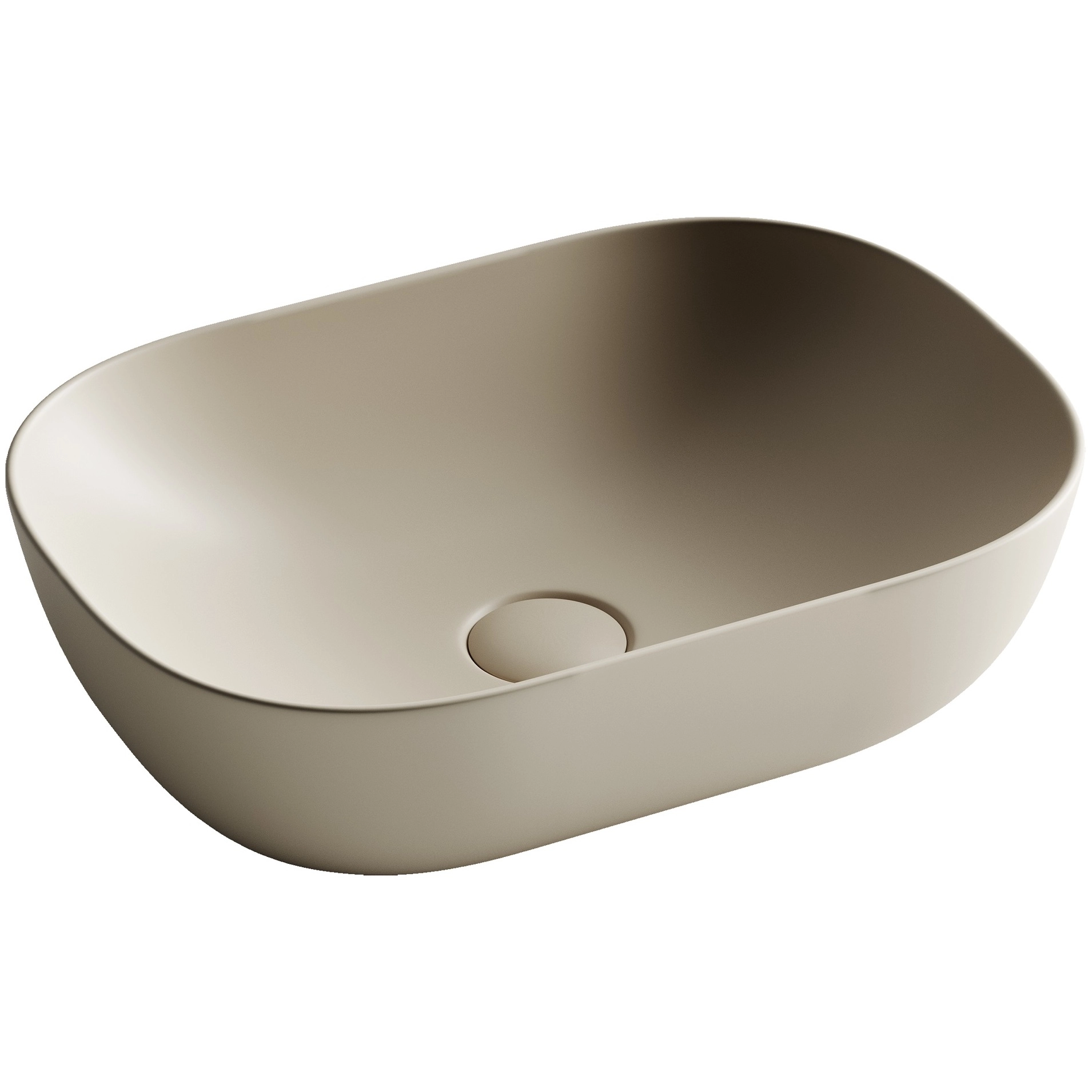 Умывальник чаша накладная прямоугольная CeramicaNova Element 45.5x32.5, CN6009MC