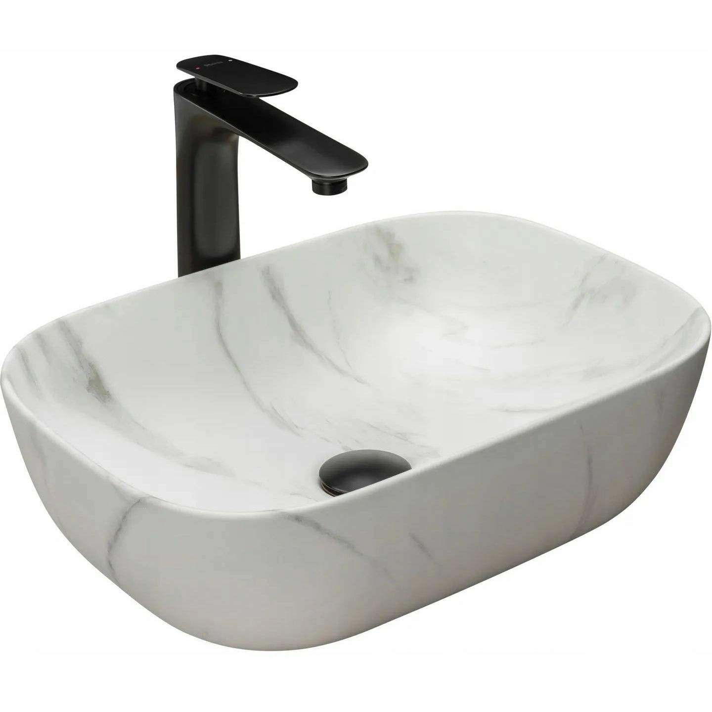 Умывальник Rea Belinda Marble Matt 46.5x33, REA-U8702