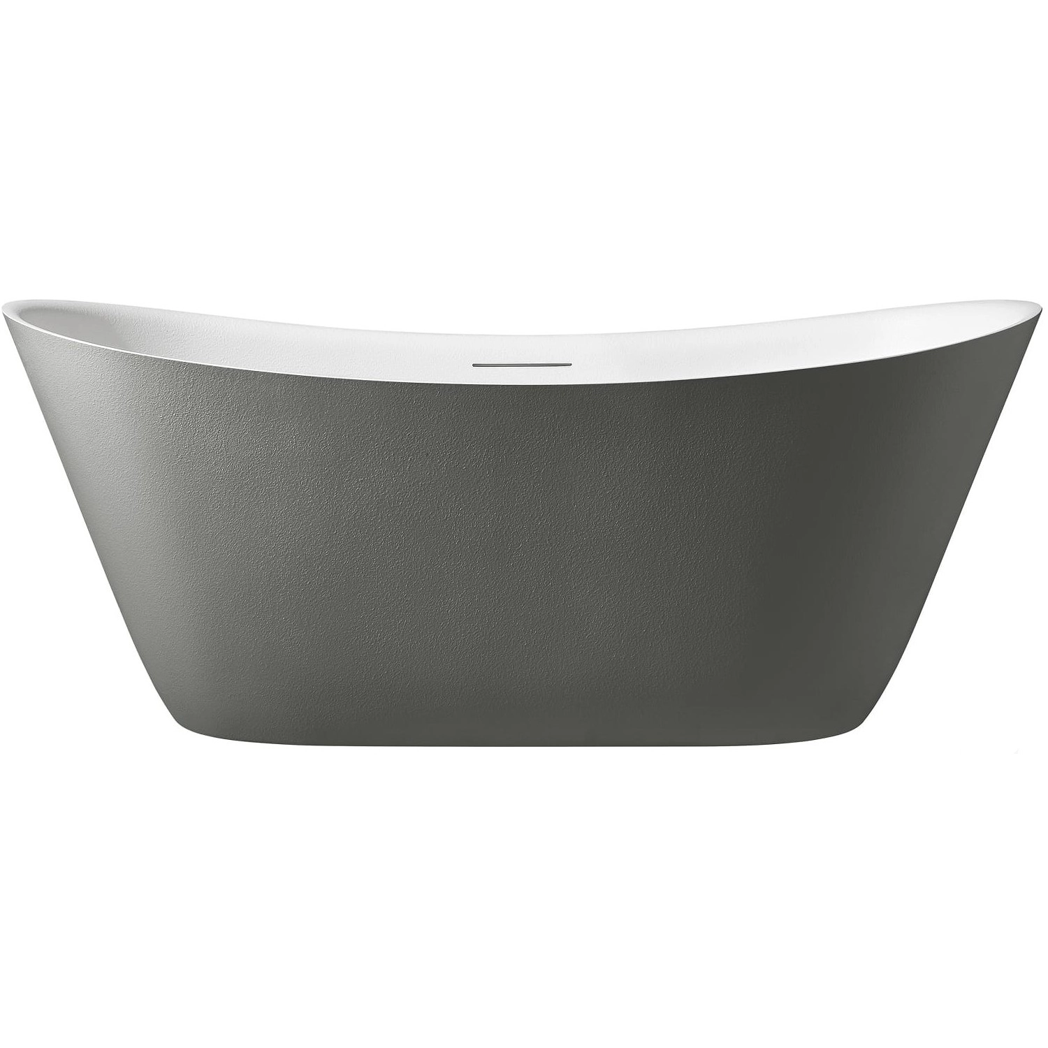 Ванна из искусственного камня Altrobagno Фиорина (Fiorina) 170x75, ALTROBAGNOFiorina090220CementGrey&White