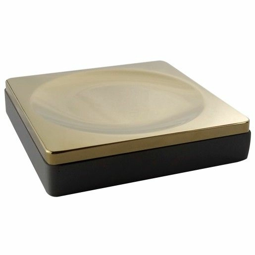 Мыльница Boheme Black/Gold, 10960-B-G